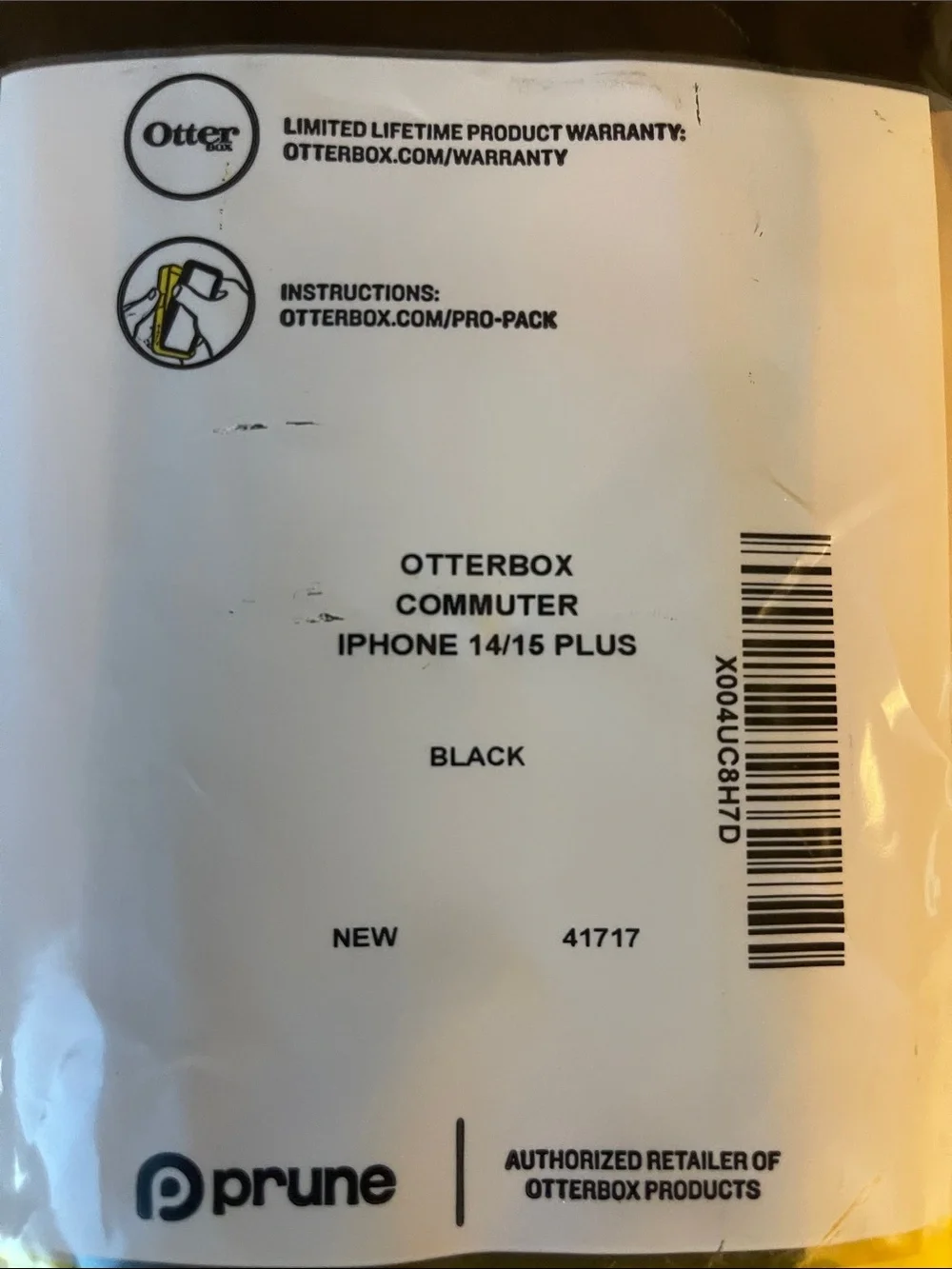 Otterbox Commuter iPhone 14 15 Plus Case Black New Open Package Phone Case